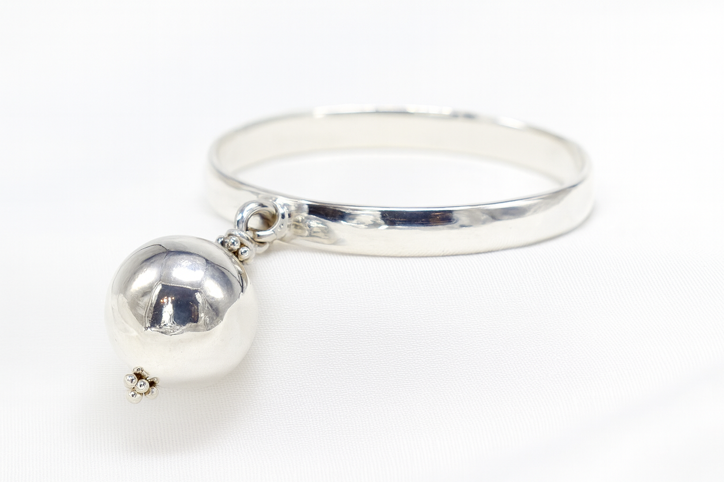 MyBoo© – Sterling Silver Non-Piercing Penis Bracelet with Hanging Silver Ball