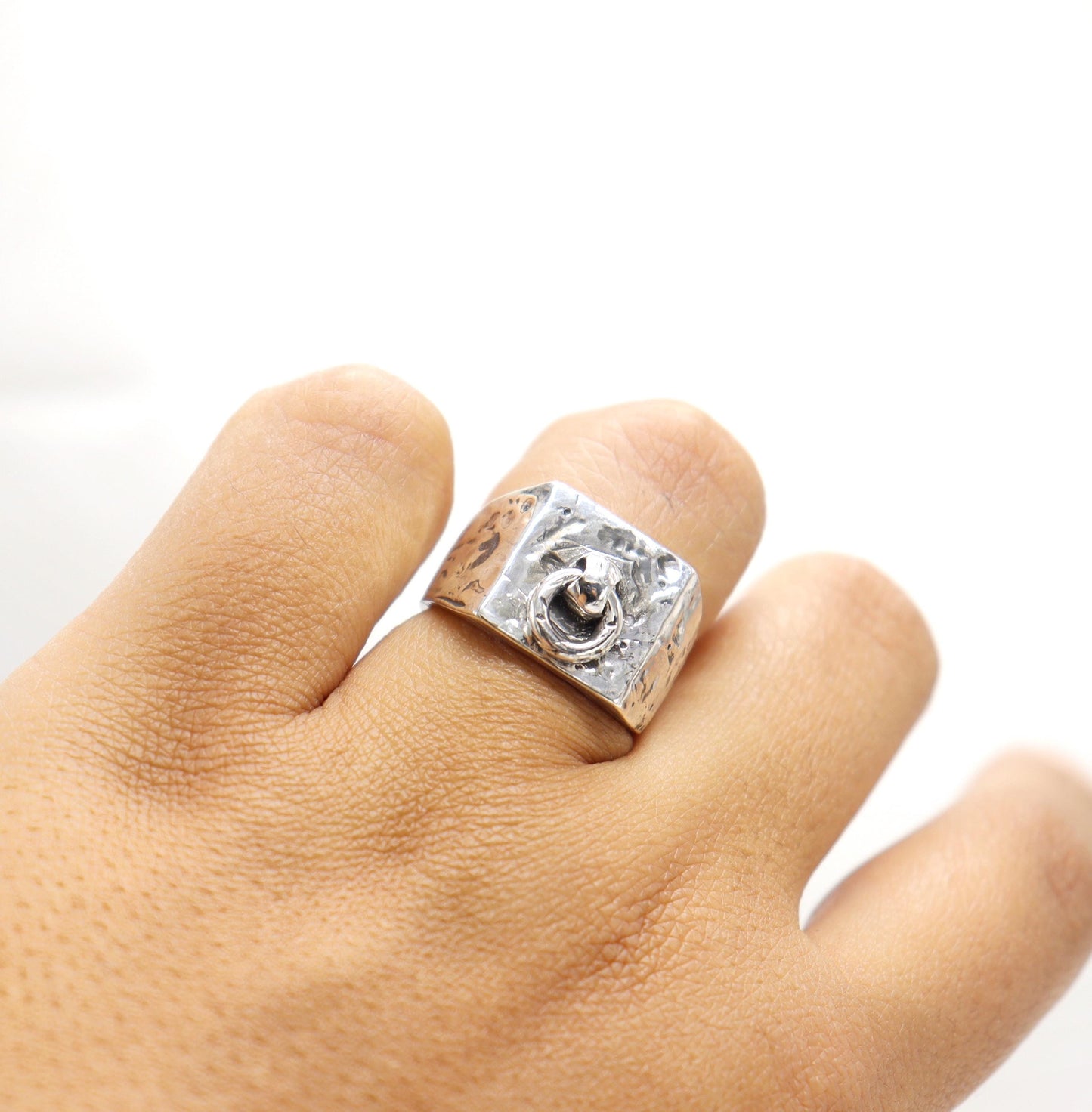 Day Ring TheMagnusOh Sterling Silver, Sub Day Ring, Silver O ring, Slave , gift for sub bsdm 24/7 Wear gag bondage unisex