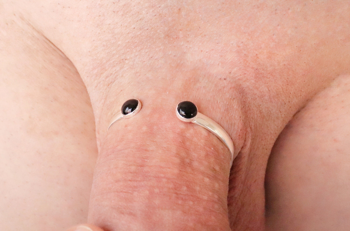Penis bracelet CuffmeOnyx© Sterling Silver, Penis jewelry, penis ring jewelry, cock jewelry, dick jewelry, penis chain, penis ring, Adult