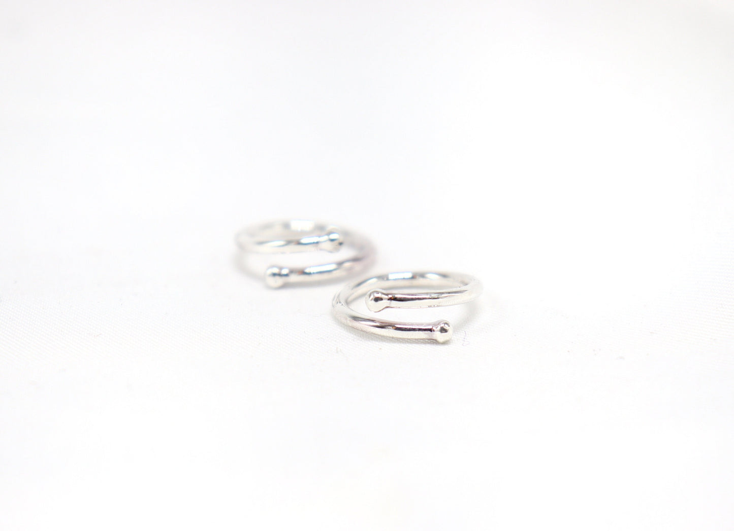 Non Piercing Fake Piercing in 925 Sterling Silver Non Piercing Nipple clamp sexy pair Not Pierced Nipple Jewelry for him or her sexy nipple