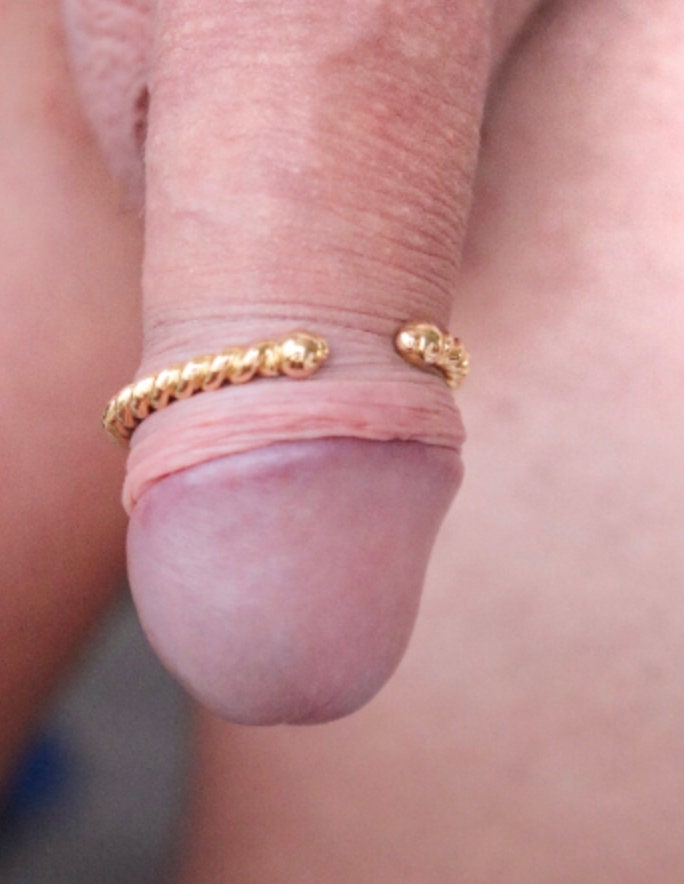 Penis glans ring GoldRope© Yellow Gold Fill, Penis jewelry, penis ring jewelry, cock jewelry, dick jewelry, penis chain, penis ring, Adult