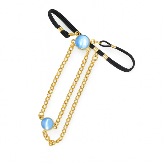 TheBlue© — Sterling Silver &amp; Blue Topaz Cock Chain