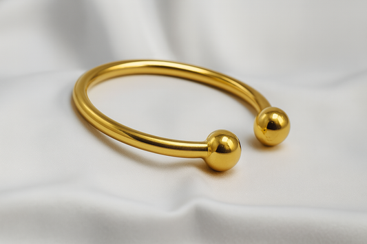 Balls© – 14K Gold Fill Body Bracelet | Dual Gold Sphere Design