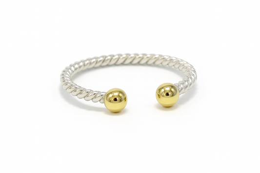 LoverC© — 14K Gold & Sterling Silver Cock Bracelet
