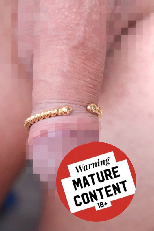 Penis glans ring Pvine© 14k Yellow gold fill, Penis jewelry, penis ring jewelry, cock jewelry, dick jewelry, penis chain, penis ring, Adult