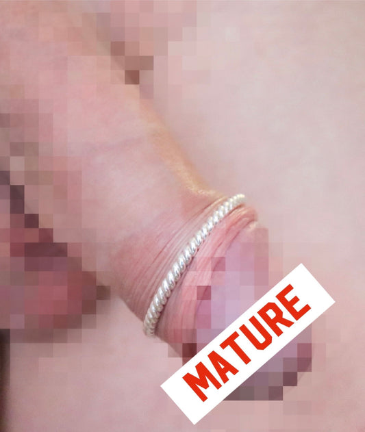 Penis glans ring DvineD2 Sterling Silver, Penis jewelry, penis ring jewelry, cock jewelry, dick jewelry, penis chain, penis ring, Adult
