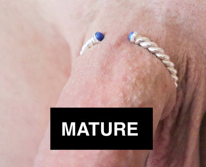 Penis cuff BlueDreamz Sterling Silver, Penis jewelry, penis ring jewelry, cock jewelry, dick jewelry, penis chain, penis ring, Adult