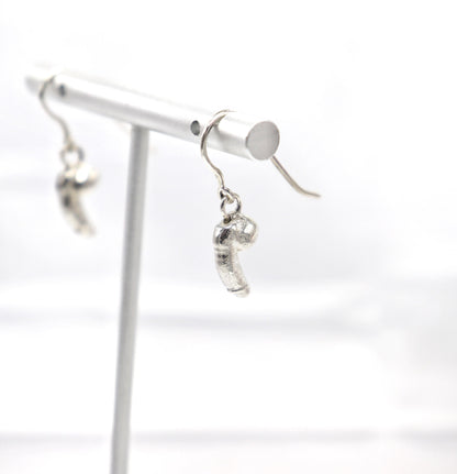 Penis pendant earrings TheD Sterling Silver, valentines day, phallus earrings, cock earrings, dick earrings Genitalia earrings, Gift For Men
