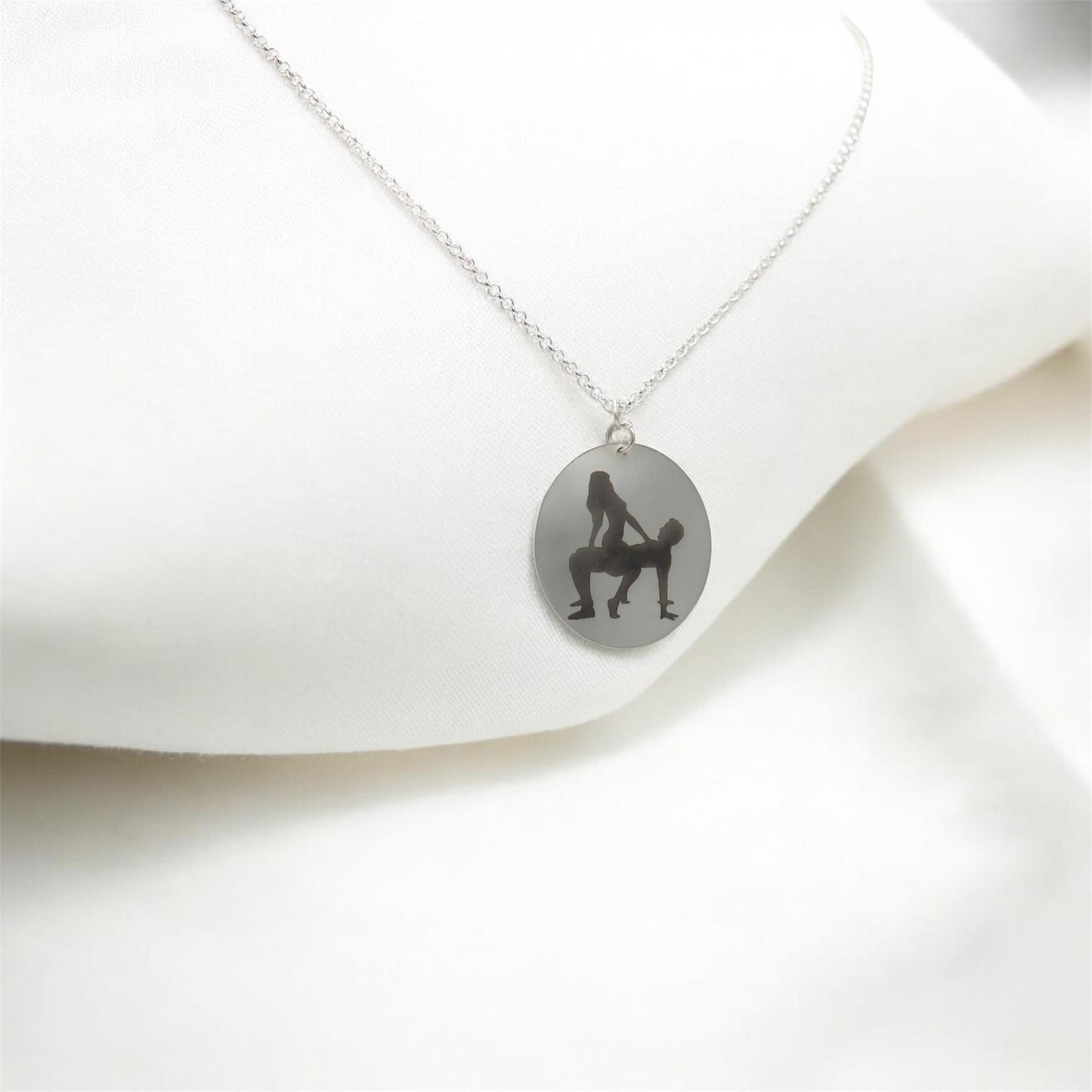 Sex position necklace Sterling Silver, arc sex position, Gift sex, spicy gift, special gift, mature gift, mature necklace, sex kamasutra gag