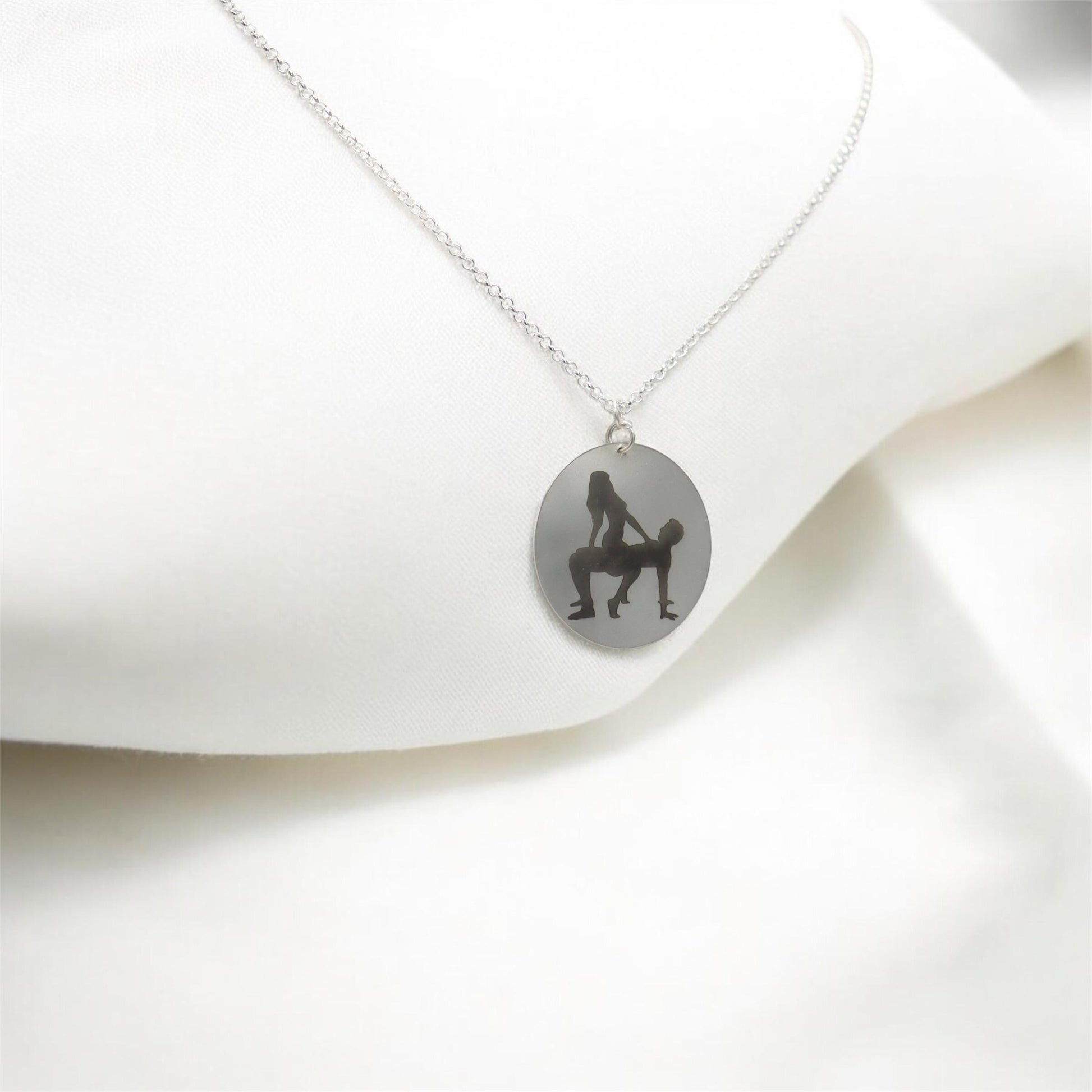 Sex position necklace Sterling Silver, arc sex position, Gift sex, spicy gift, special gift, mature gift, mature necklace, sex kamasutra gag