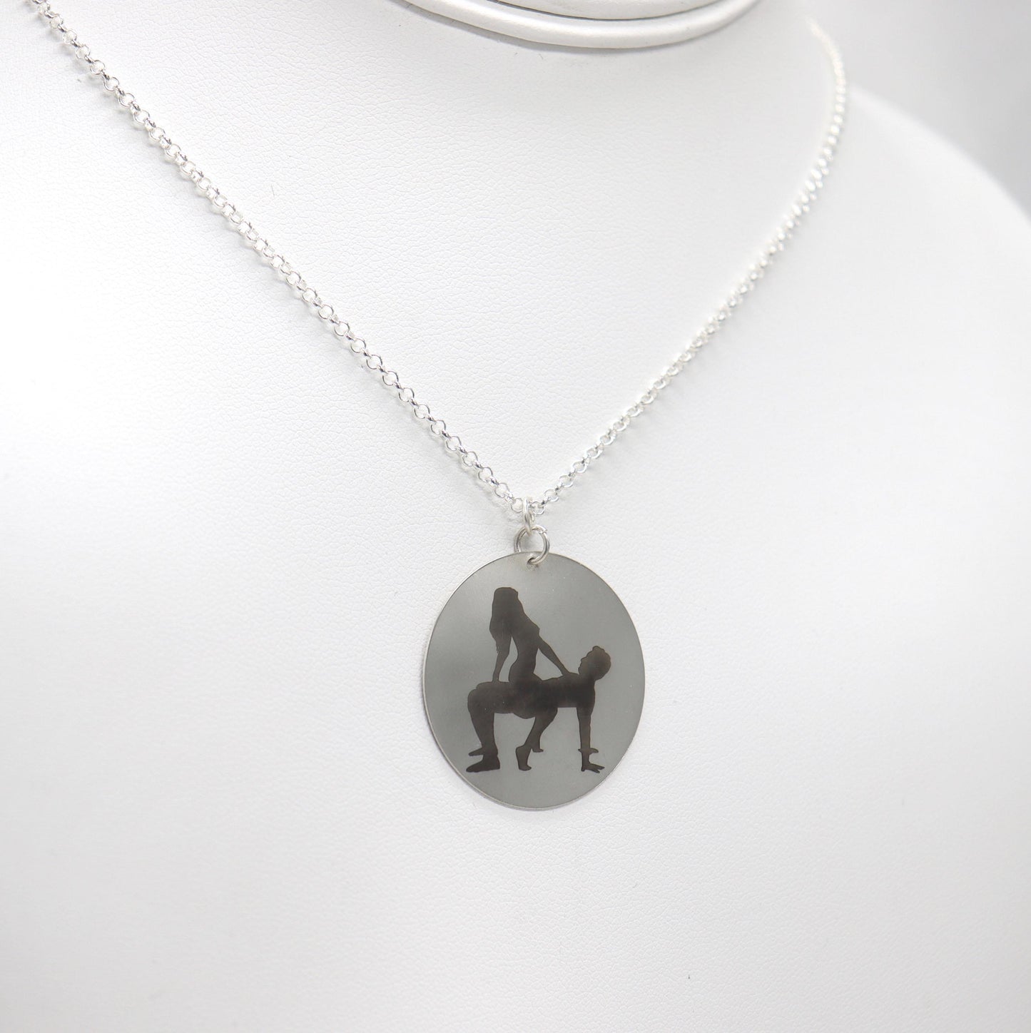 Sex position necklace Sterling Silver, arc sex position, Gift sex, spicy gift, special gift, mature gift, mature necklace, sex kamasutra gag