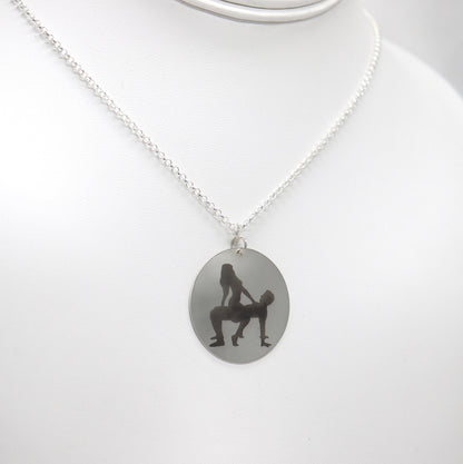 Sex position necklace Sterling Silver, arc sex position, Gift sex, spicy gift, special gift, mature gift, mature necklace, sex kamasutra gag