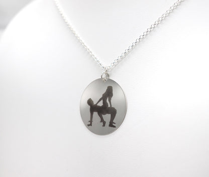 Sex position necklace Sterling Silver, arc sex position, Gift sex, spicy gift, special gift, mature gift, mature necklace, sex kamasutra gag