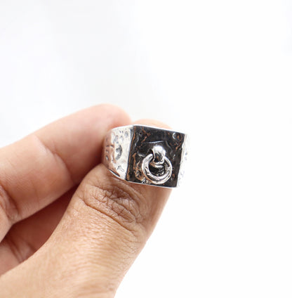 Day Ring TheMagnusOh Sterling Silver, Sub Day Ring, Silver O ring, Slave , gift for sub bsdm 24/7 Wear gag bondage unisex