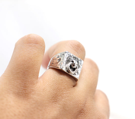 Day Ring TheMagnusOh Sterling Silver, Sub Day Ring, Silver O ring, Slave , gift for sub bsdm 24/7 Wear gag bondage unisex