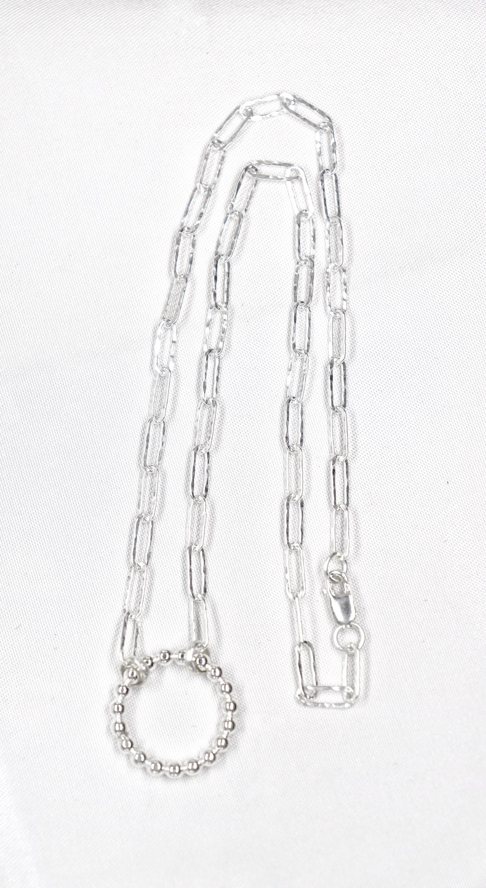 Day Collar TheOhbaby Sterling Silver, Sub Day Collar, Silver O ring necklace, O ring Chocker, gift for her gift for sub bsdm 24/7 Wear gag