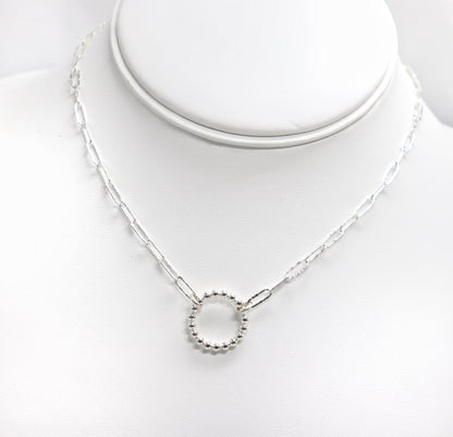 Day Collar TheOhbaby Sterling Silver, Sub Day Collar, Silver O ring necklace, O ring Chocker, gift for her gift for sub bsdm 24/7 Wear gag