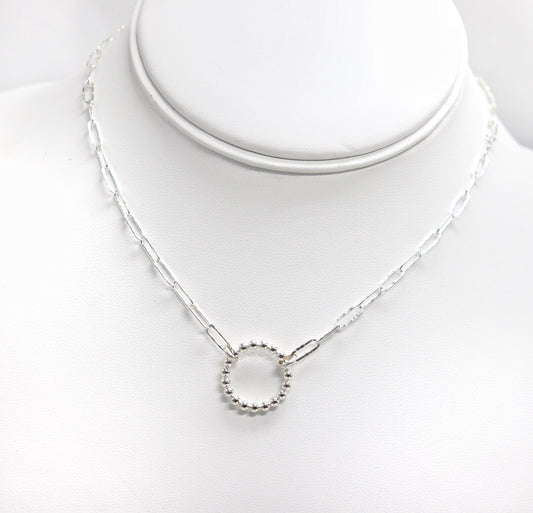 Day Collar TheOhbaby Sterling Silver, Sub Day Collar, Silver O ring necklace, O ring Chocker, gift for her gift for sub bsdm 24/7 Wear gag