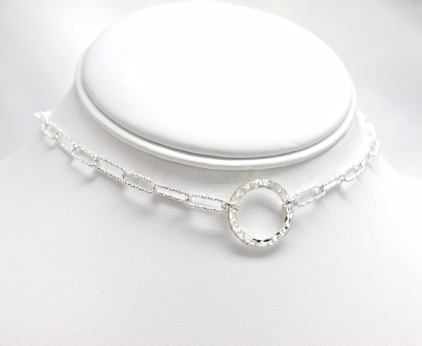 Day Collar TheOhbaby Sterling Silver, Sub Day Collar, Silver O ring necklace, O ring Chocker, gift for her gift for sub bsdm 24/7 Wear gag