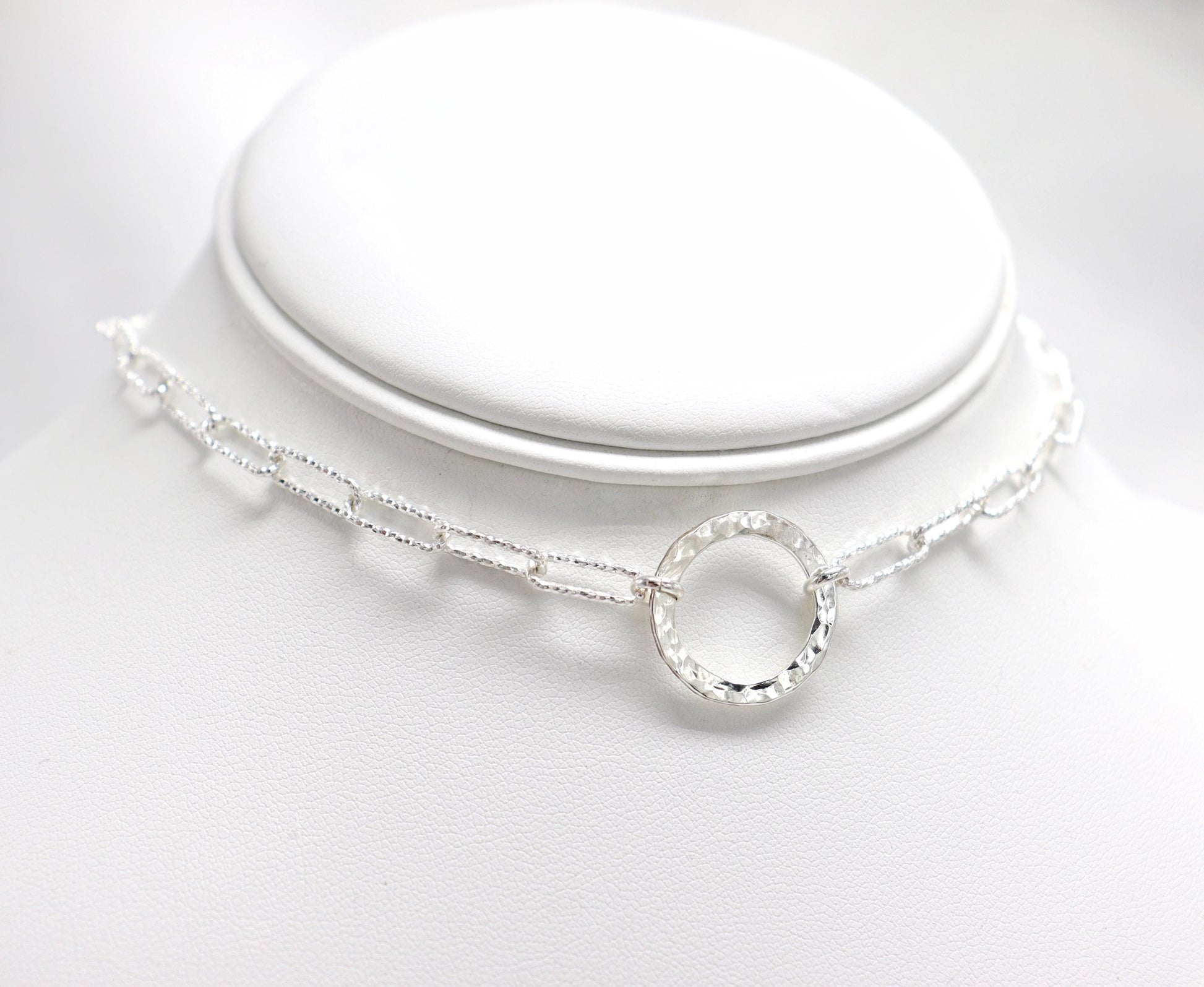 Day Collar TheOhbaby Sterling Silver, Sub Day Collar, Silver O ring necklace, O ring Chocker, gift for her gift for sub bsdm 24/7 Wear gag