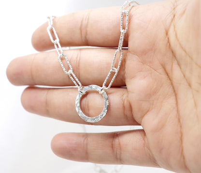 Day Collar TheOhbaby Sterling Silver, Sub Day Collar, Silver O ring necklace, O ring Chocker, gift for her gift for sub bsdm 24/7 Wear gag