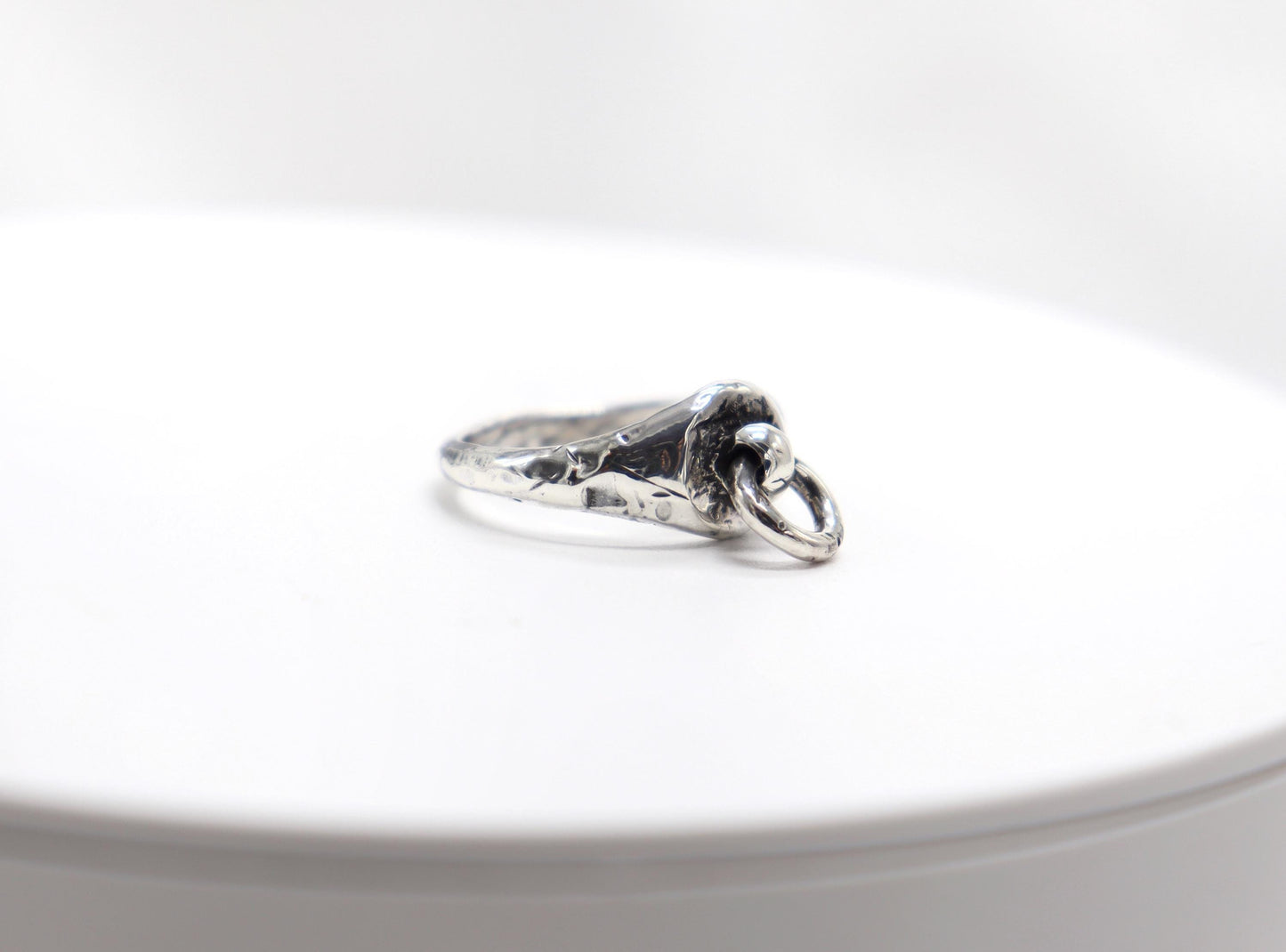 Day Ring CircleOh Sterling Silver, Sub Day Ring, Silver O ring, Slave , gift for sub bsdm 24/7 Wear gag bondage unisex
