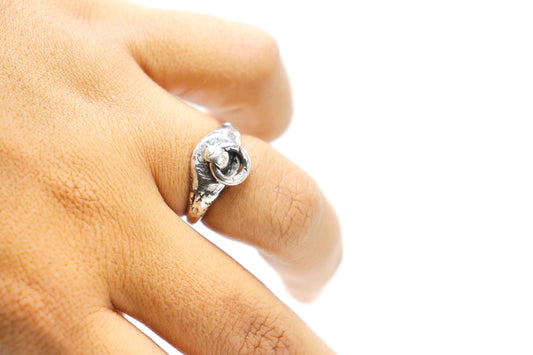 Day Ring CircleOh Sterling Silver, Sub Day Ring, Silver O ring, Slave , gift for sub bsdm 24/7 Wear gag bondage unisex