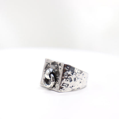 Day Ring TheMagnusOh Sterling Silver, Sub Day Ring, Silver O ring, Slave , gift for sub bsdm 24/7 Wear gag bondage unisex