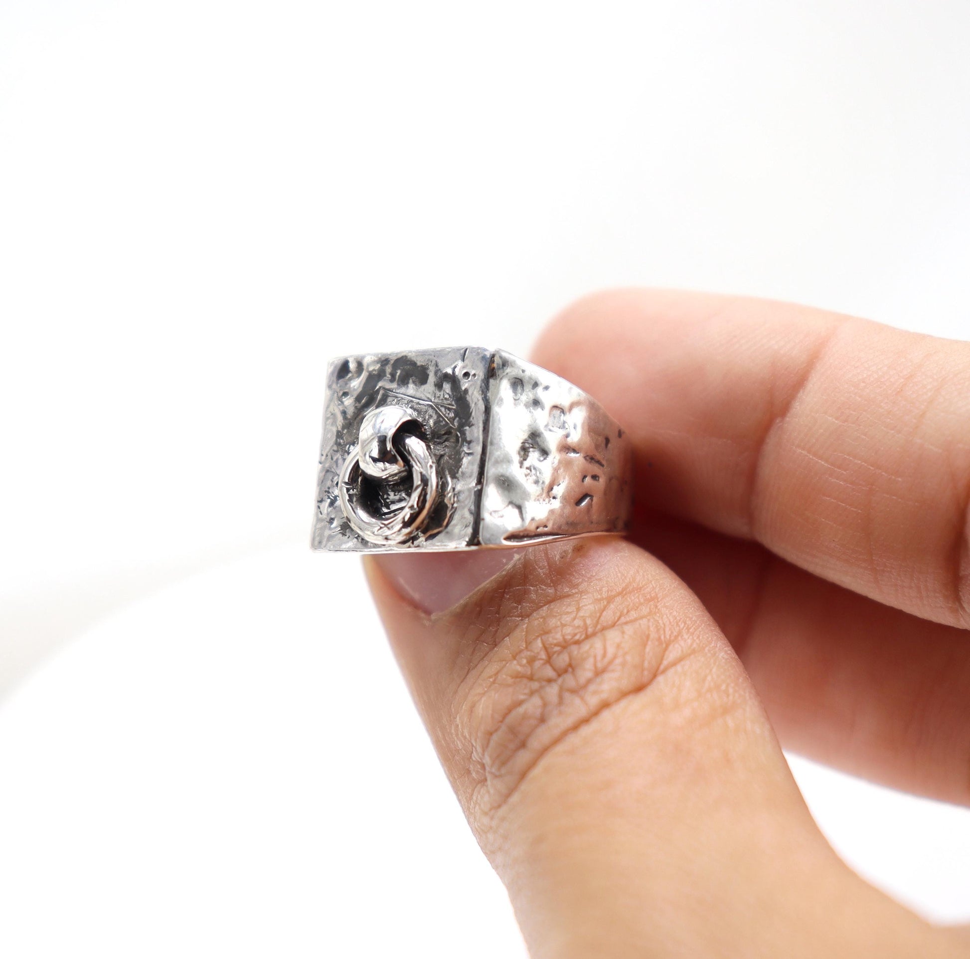 Day Ring TheMagnusOh Sterling Silver, Sub Day Ring, Silver O ring, Slave , gift for sub bsdm 24/7 Wear gag bondage unisex