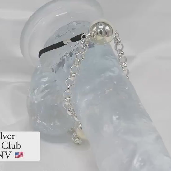 Penis chain TheG2© Sterling Silver, Penis jewelry, penis ring jewelry, cock jewelry, dick jewelry, penis chain, penis ring bracelet
