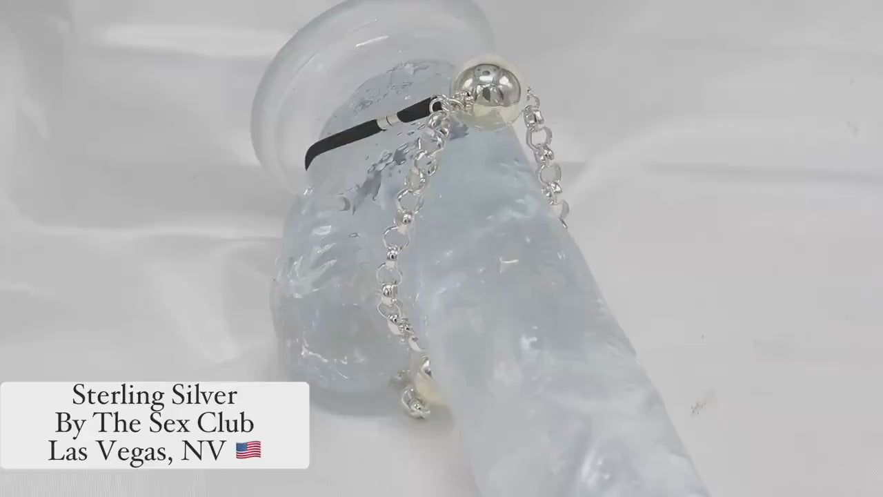 Penis chain TheG2© Sterling Silver, Penis jewelry, penis ring jewelry, cock jewelry, dick jewelry, penis chain, penis ring bracelet