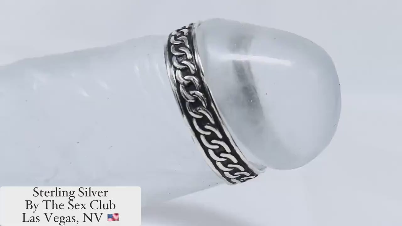 Penis glans ring Beast© Sterling Silver Penis jewelry, penis ring jewelry, cock jewelry, dick jewelry, penis chain, penis ring, Adult