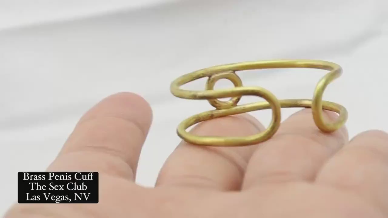 Penis bracelet BrassYummycuff Brass, Penis jewelry, penis ring jewelry, cock jewelry, dick jewelry, penis chain, penis ring