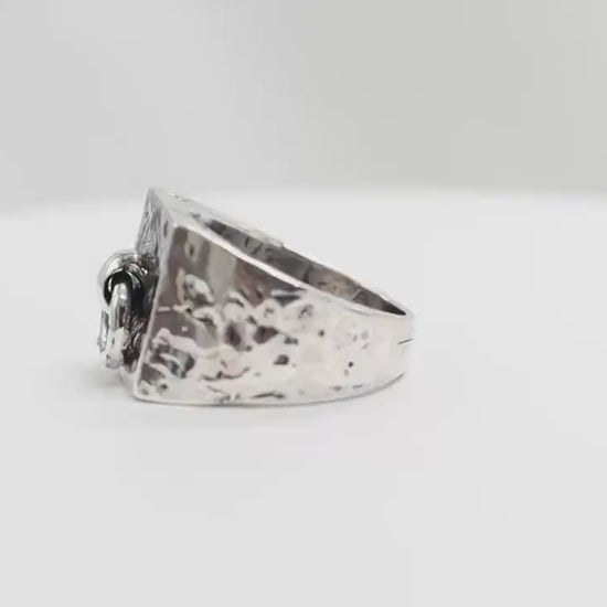Day Ring TheMagnusOh Sterling Silver, Sub Day Ring, Silver O ring, Slave , gift for sub bsdm 24/7 Wear gag bondage unisex