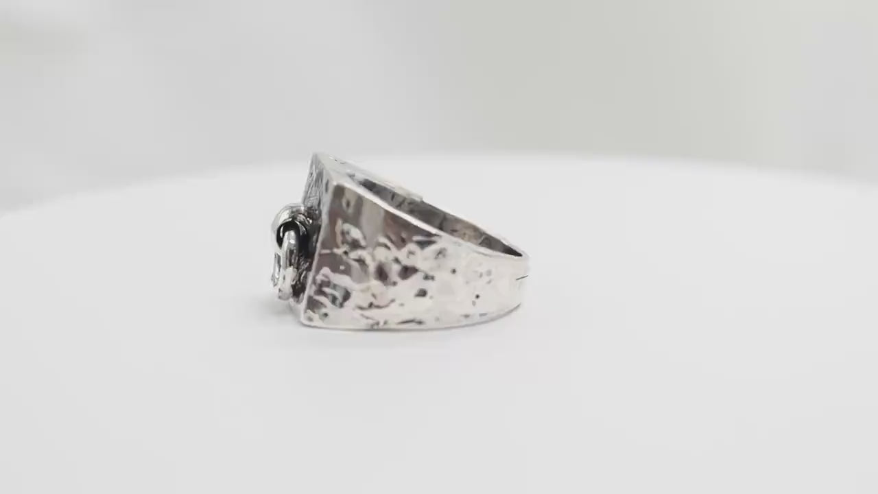 Day Ring TheMagnusOh Sterling Silver, Sub Day Ring, Silver O ring, Slave , gift for sub bsdm 24/7 Wear gag bondage unisex