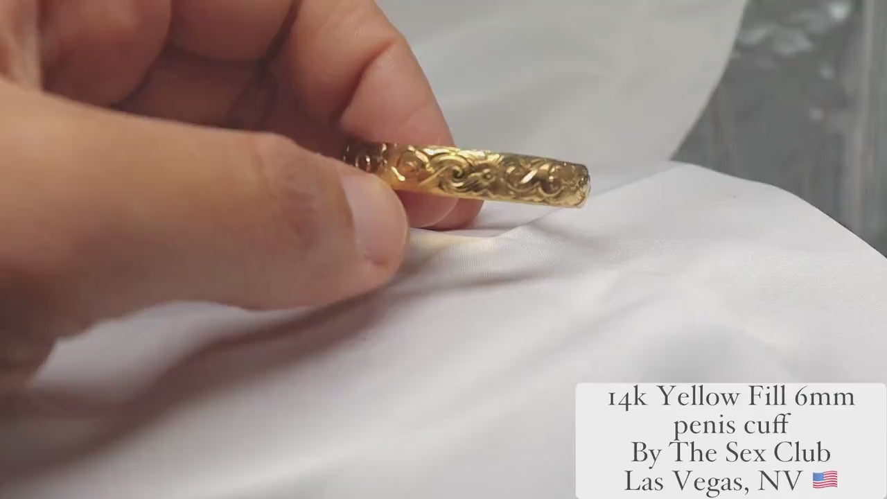 Penis glans ring ThickD© Yellow Gold Fill, Penis jewelry, penis ring jewelry, cock jewelry, dick jewelry, penis chain, penis ring, Adult