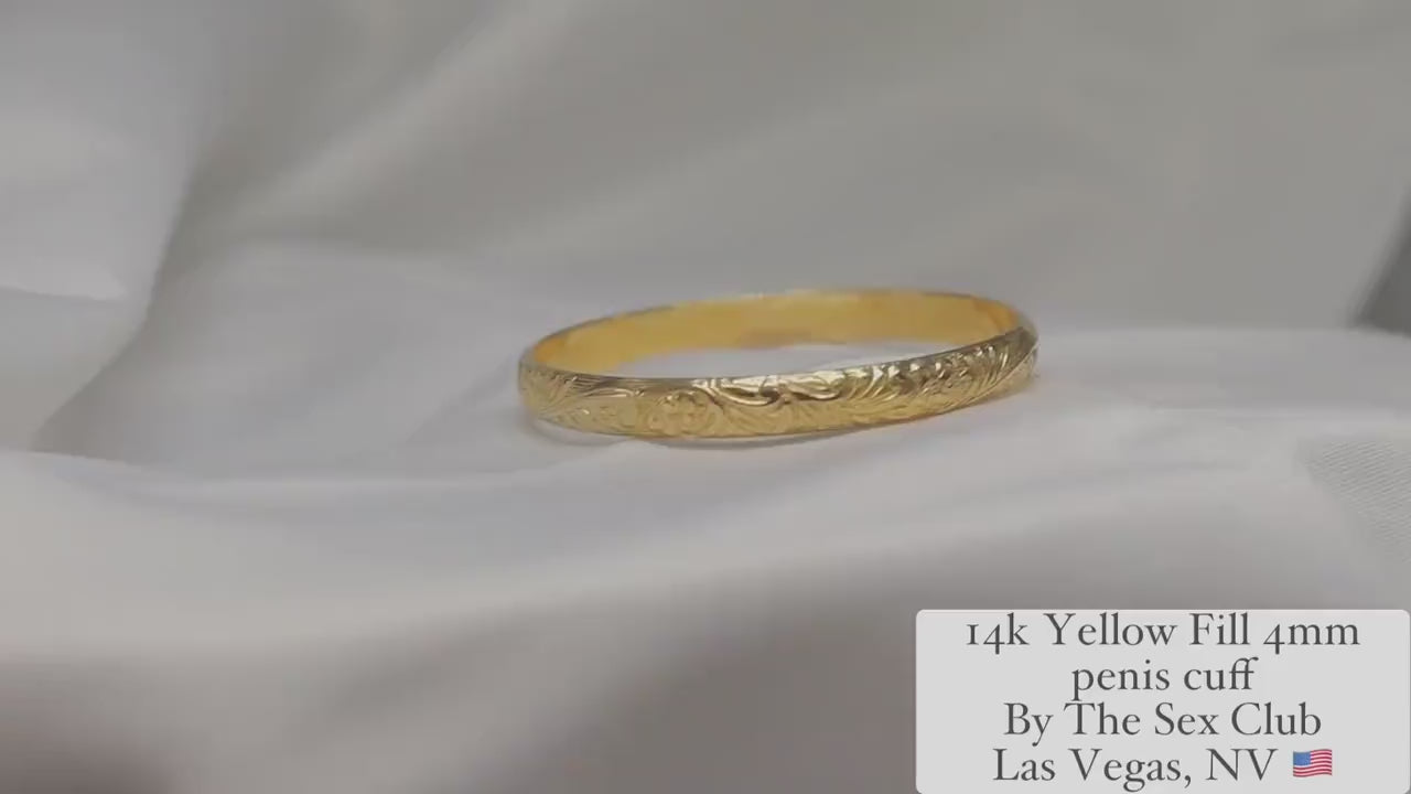 Penis glans ring FancyP© Yellow Gold Fill, Penis jewelry, penis ring jewelry, cock jewelry, dick jewelry, penis chain, penis ring, Adult