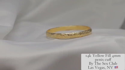 Penis glans ring FancyP© Yellow Gold Fill, Penis jewelry, penis ring jewelry, cock jewelry, dick jewelry, penis chain, penis ring, Adult
