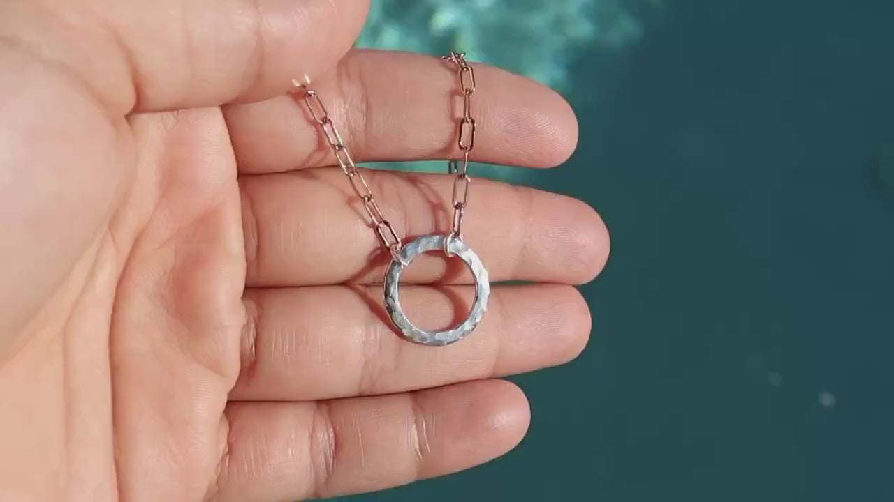 Day Collar PinkCollarS Sterling Silver, Sub Day Collar, Silver O ring necklace, O ring Chocker, gift for her gift for sub bsdm 24/7 Wear gag