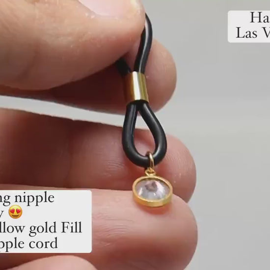 Non-Piercing Nipple Jewelry Jewelz© with heart Pendant in 14k Gold Fill, nipple jewelry, erotic jewelry nipple, erect nipples, sexy jewelry