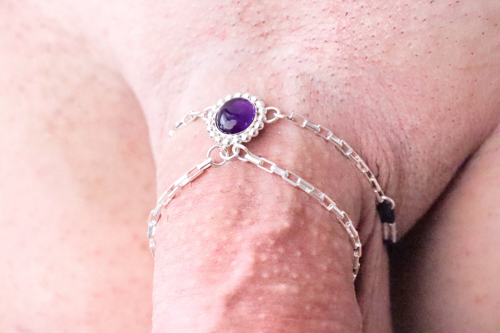 Penis chain TheMystic© Silver Non Piercing Penis Bracelet, Penis jewelry, penis ring jewelry, cock jewelry, dick jewelry, penis chain
