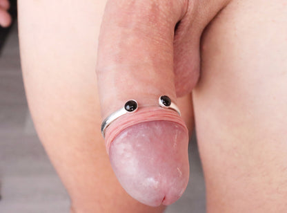 Penis bracelet CuffmeOnyx© Sterling Silver, Penis jewelry, penis ring jewelry, cock jewelry, dick jewelry, penis chain, penis ring, Adult