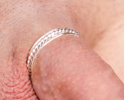 Penis bracelet Cufferx© Sterling Silver, Penis jewelry, penis ring jewelry, cock jewelry, dick jewelry, penis chain, penis ring, Adult