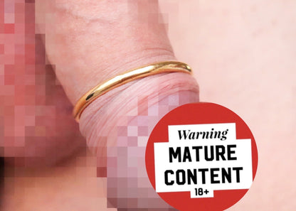 Penis glans ring BabyCuff© Yellow Gold Fill, Penis jewelry, penis ring jewelry, cock jewelry, dick jewelry, penis chain, penis ring, Adult