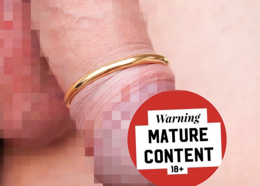 Penis glans ring BabyCuff© Yellow Gold Fill, Penis jewelry, penis ring jewelry, cock jewelry, dick jewelry, penis chain, penis ring, Adult