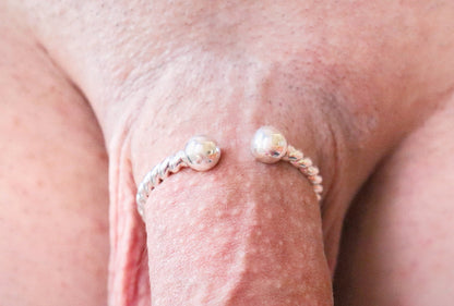 Penis glans ring tiemeup© Sterling Silver, Penis jewelry, penis ring jewelry, cock jewelry, dick jewelry, penis chain, penis ring, Adult