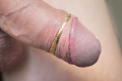 Penis glans ring FancyP© Yellow Gold Fill, Penis jewelry, penis ring jewelry, cock jewelry, dick jewelry, penis chain, penis ring, Adult