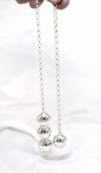 Beaded Butt Plug TheOriginal © men and women Sterling Silver Anal Plug Weighted Butt Plug Ribbed Plug beginner Sex Toy Adult Toys bdsm tail