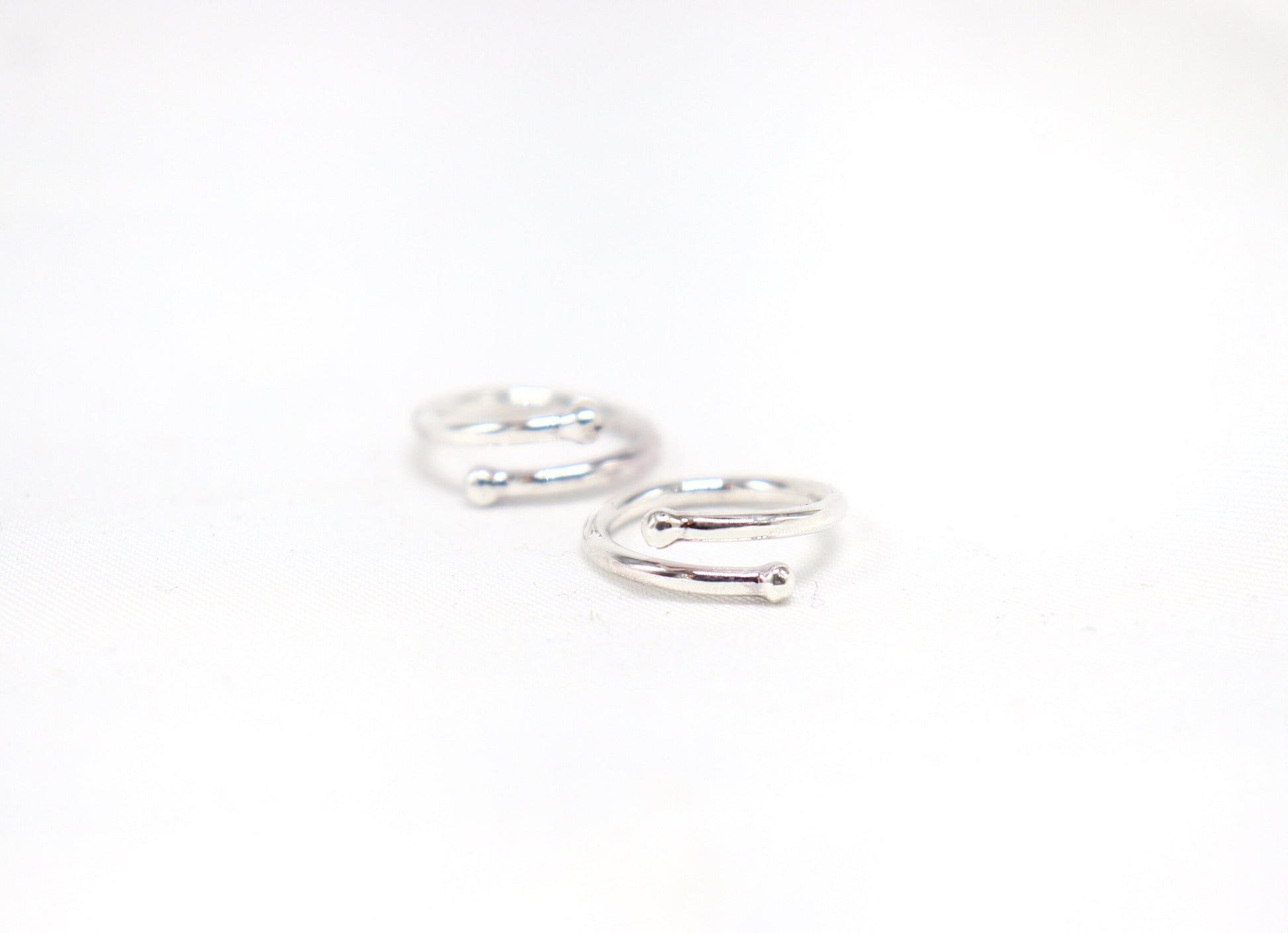 Non Piercing Fake Piercing in 925 Sterling Silver Non Piercing Nipple clamp sexy pair Not Pierced Nipple Jewelry for him or her sexy nipple