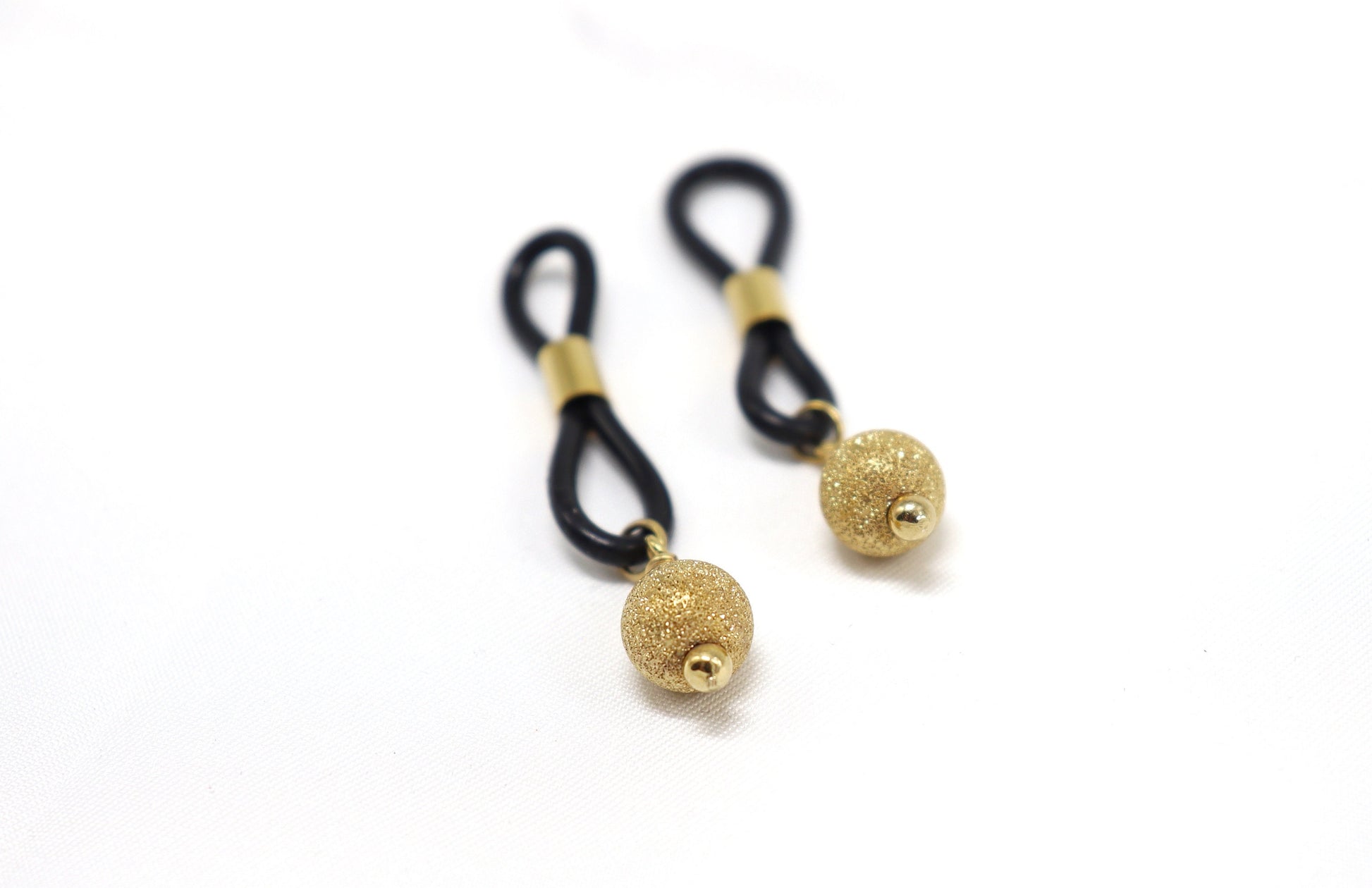 Non-Piercing Nipple Jewelry ShinyNipps© with Gold Balls Pendants in 14k Gold Fill, nipple jewelry, erotic jewelry nipple, erect nipples